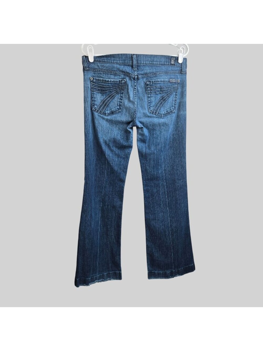 7 For All Mankind Dark Blue Flare Jeans